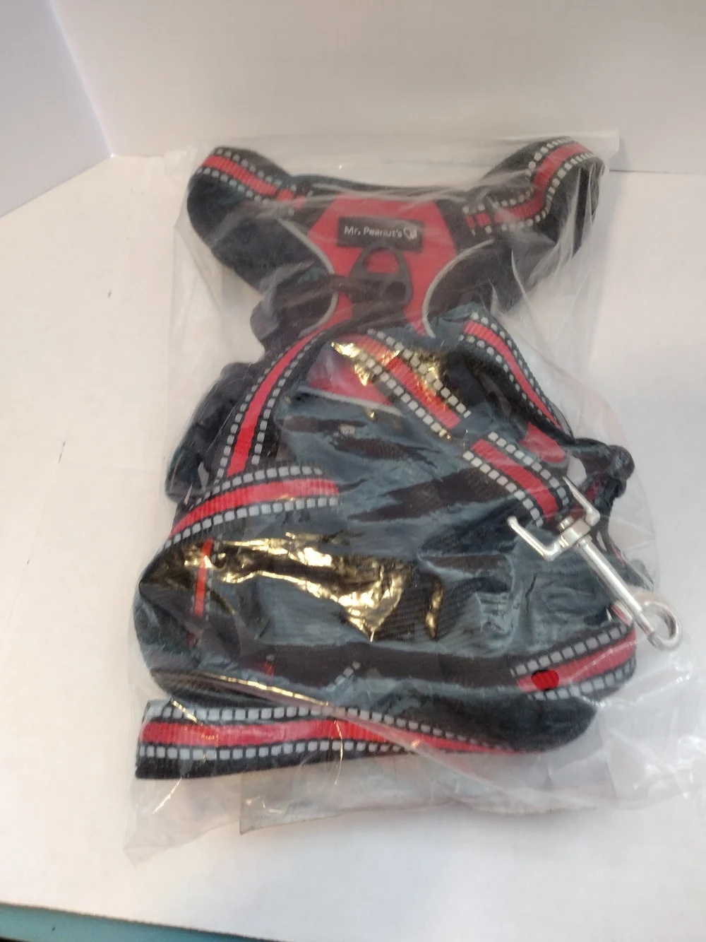 Mr. Peanut's Pet Trek Dog Harness - Red and Black